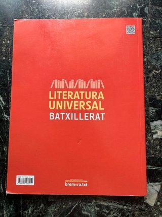 Literatura universal, Batxillerat