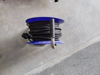 Lote herramientas y alargador eléctrico