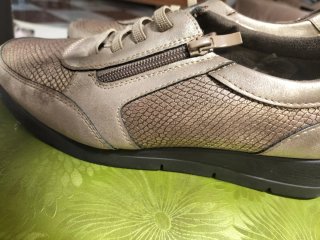 Zapatillas doradas mujer talla 40