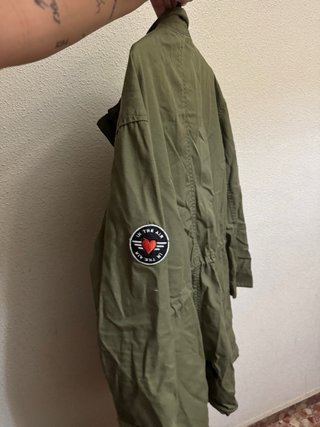 Parka Lefties Verde Militar Talla L