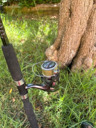 Caña de pesca con carrete para  embarcación