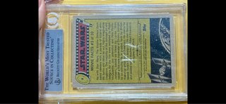 Star Wars Alan Harris Tarjeta Firmada Beckett