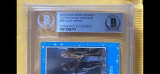 Star Wars Alan Harris Tarjeta Firmada Beckett