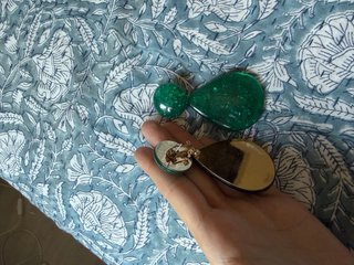 Pendientes Zara Verdes