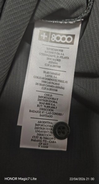 Polo Técnico +8000 Hombre XL Gris