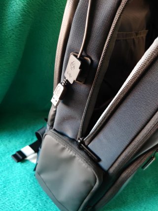 Mochila Samsonite Negra y Gris