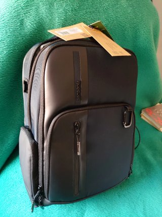 Mochila Samsonite Negra y Gris