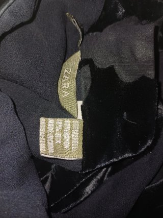 Blusa Zara Terciopelo y Seda