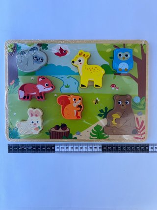 Puzzle Madeira Infantil Animais Floresta