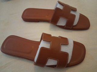 Sandali stile Hermes marrone taglia 40