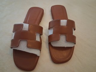 Sandali stile Hermes marrone taglia 40