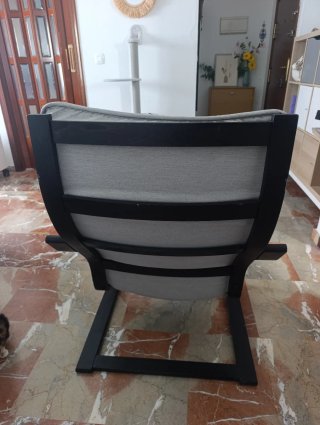 Sillón POANG Ikea Estructura Negra