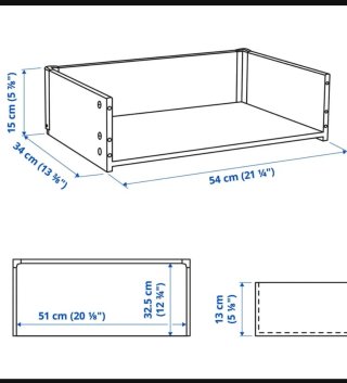 Cajones para estantería Ikea Besta