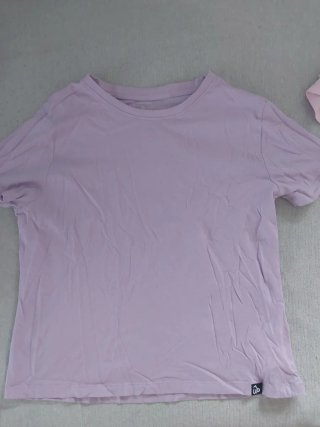 4 Camisetas Niña Manga Corta Rosa/Lila Talla S