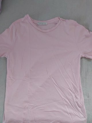 4 Camisetas Niña Manga Corta Rosa/Lila Talla S