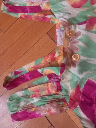 Vestido vintage floral años 80