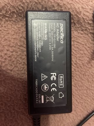 Cargador Pacífico AC Adapter 20V 3.25A