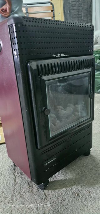 Estufa de gas Orbegozo efecto chimenea