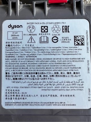 Aspirador de mano Dyson SV 10.
