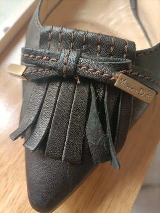 Zapatos Massimo Dutti Piel Negros Talla 38