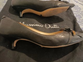 Zapatos Massimo Dutti Piel Negros Talla 38