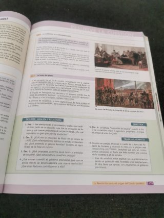 HMC historia del mundo contemporáneo, Bachillerato