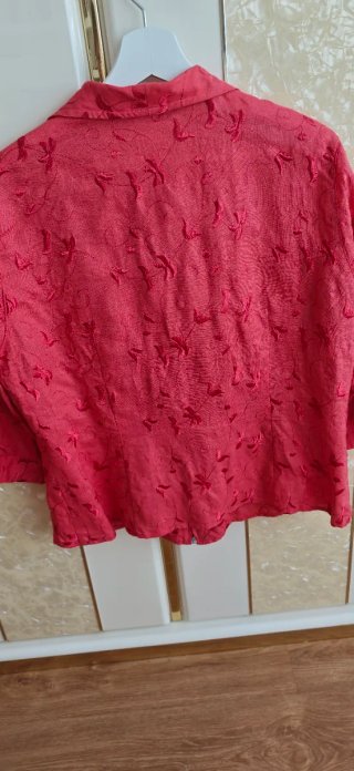 Chaqueta de lino con cremallera