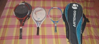 Pack 3 raquetas + 2 fundas