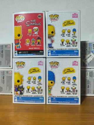 Funko Pop Los Simpson (Bart, Homer, Lisa, Marge)