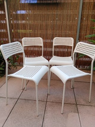 4 Sillas Ikea Blancas Plástico