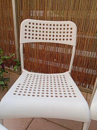 4 Sillas Ikea Blancas Plástico