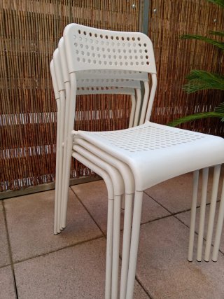 4 Sillas Ikea Blancas Plástico