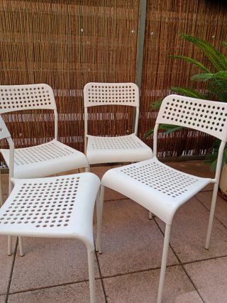 4 Sillas Ikea Blancas Plástico