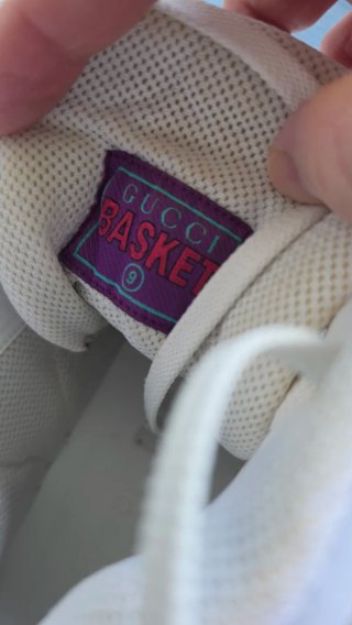 Zapatillas Gucci caña alta blancas y azules