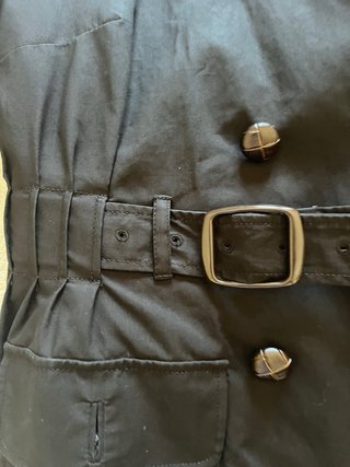 Gabardina Yera Negra Talla 44