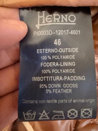 Giacca Herno Piumino rosa antico scuro  tg 46