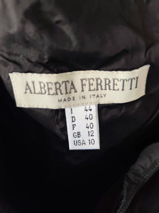 Abito lungo nero Alberta Ferretti