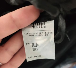 Abito lungo nero Alberta Ferretti