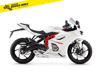 Kove 450RR Moto Deportiva Blanca y Roja -- NUEVA
