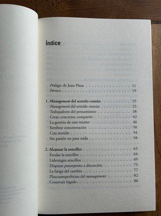 Management del sentido común Para sofisticar sir..