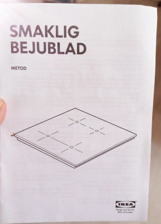 Placa inducción vitrocerámica Ikea SMAKLIG blanca