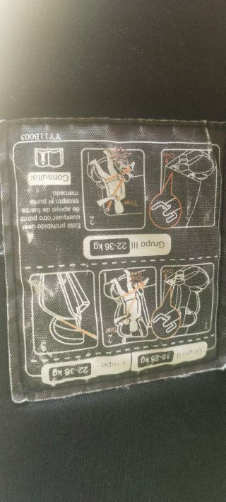 Silla coche niños negra