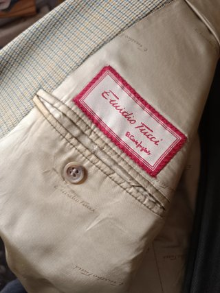Traje Emidio Tucci Beige/Marrón Otoño-Invierno XL