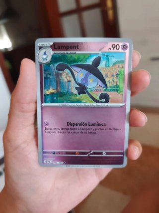 Carta Pokémon Lampent PS90 Fase 1 holográfica
