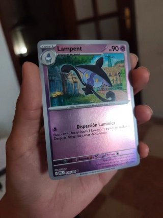 Carta Pokémon Lampent PS90 Fase 1 holográfica