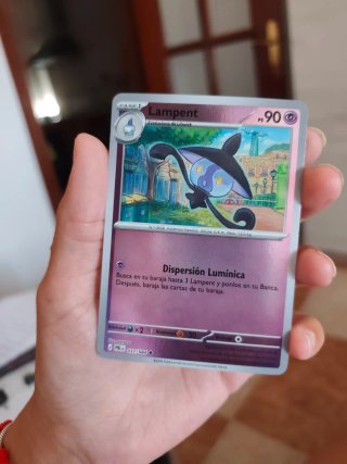 Carta Pokémon Lampent PS90 Fase 1 holográfica