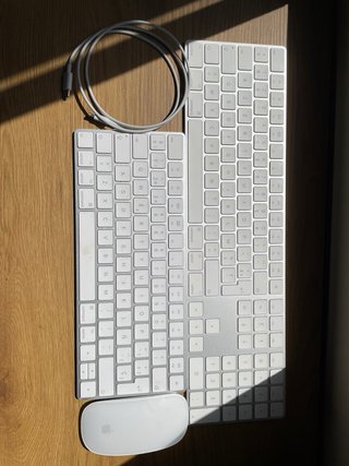 2 Teclados Apple Plata/Blanco