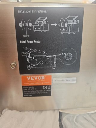 Etiquetadora vevor Profesional MT- 50SS