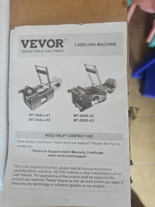Etiquetadora vevor Profesional MT- 50SS