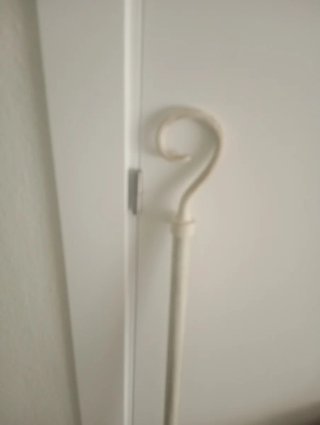 Barra forja blanca envejecida 126cm herrajes